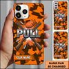 Maxcorners Shattered Geometric Pull Clay Target Personalized Name Trap Shooting Phone Case