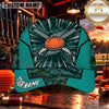 Maxcorners Metallic Clay Target Burst Trap Shooting Personalized Name 3D Cap