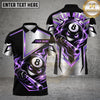Maxcorners Billiards 8 Ball Flame Mascot Geometric Sport Graphic Multiple Options Personalized Name, Team Name 3D Shirt