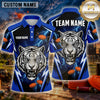 Maxcorners Trap Shooting Shirt Tiger Roaring Sports Jersey Multiple Options Personalized Name, Team Name 3D Shirt