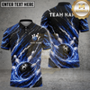 Maxcorners Bowling Wolf Cosmic Storm Multiple Options Personalized Name, Team Name 3D Shirt