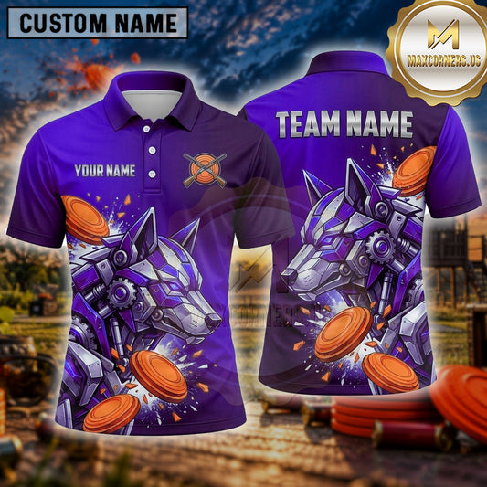 Maxcorners Trap Shooting Shirt Wolf Multiple Options Personalized Name, Team Name 3D Shirt
