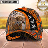 Maxcorners Dog Hunting And Duck Hunting Flying Waterfowl Camouflage Multiple Options Personalized Name 3D Cap