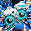 Maxcorners Abstract Lightning Strike 8 Ball Billiards Multiple Options Personalized Name, Team Name 3D Shirt