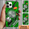 Maxcorners Blue Target Bullseye 12 Gauge Shooting Personalized Name Trap Shooting Phone Case