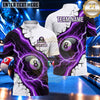 Maxcorners Frozen Lightning Ice Vortex Billiards Multiple Options Personalized Name, Team Name 3D Shirt