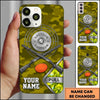 Maxcorners Camouflage Shotguns Pull Clay Target Personalized Name Trap Shooting Phone Case