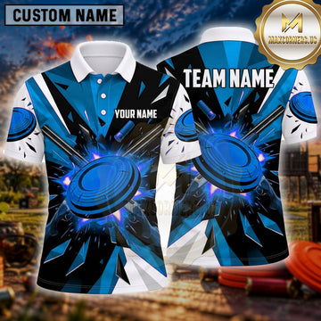 Maxcorners Clay Shooting Shattered Geometric Multiple Options Personalized Name, Team Name 3D Shirt