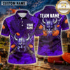 Maxcorners Trap Shooting Shirt Viking Helmet Multiple Options Personalized Name, Team Name 3D Shirt