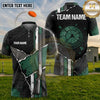 (5 Colors) Maxcorners Trap Shooting Shotgun Target Cracked Grunge Pattern Multiple Options Personalized Name, Team Name 3D Shirt