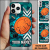 Maxcorners Cracked Clay Target Blue Shooting Sports Personalized Name Trap Shooting Phone Case