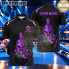 Maxcorners Spartan Warrior Helmet Billiards Multiple Options Personalized Name, Team Name 3D Shirt
