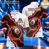 Maxcorners Frozen Lightning Ice Vortex Billiards Multiple Options Personalized Name, Team Name 3D Shirt