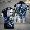 Maxcorners Billiards 8 Ball Flame Mascot Geometric Sport Graphic Multiple Options Personalized Name, Team Name 3D Shirt