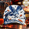 Maxcorners White Eagle Flying Targets Trap Shooting Personalized Name 3D Cap