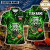 Maxcorners Wolf Lightning Fierce Predator Multiple Options Personalized Name, Team Name 3D Shirt