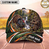 Maxcorners Hunting Skull Archer Forest Waterfall Bow Hunting Design Multiple Options Personalized Name 3D Cap