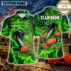 Maxcorners Cobra Venom Lightning Multiple Options Personalized Name, Team Name 3D Shirt