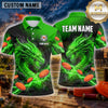 Maxcorners Dragon Twin Fire Breathing Multiple Options Personalized Name, Team Name 3D Shirt