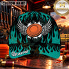 Maxcorners Winged Clay Target Flames Trap Shooting Personalized Name 3D Cap