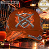 Maxcorners Crossed Shotguns Shield Trap Shooting Personalized Name 3D Cap