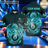 Maxcorners Mythical Dragon Storm 8 Ball Pool Multiple Options Personalized Name, Team Name 3D Shirt