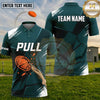(5 Colors) Maxcorners Trap Shooting PULL Shotgun Clay Target Bold Sport Multiple Options Personalized Name, Team Name 3D Shirt