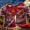 Maxcorners Trap Shooting Shirt Owl Multiple Options Personalized Name, Team Name 3D Shirt