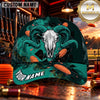 Maxcorners Ram Skull Clay Targets Clay Shooting Personalized Name 3D Cap