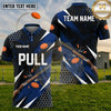 (5 Colors) Maxcorners Trap Shooting PULL Flying Clay Targets Honeycomb Pattern Multiple Options Personalized Name, Team Name 3D Shirt