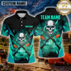 Maxcorners Skull Crossed Rifles Multiple Options Personalized Name, Team Name 3D Shirt