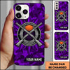 Maxcorners Championship Clay Emblem Crossed Shotguns Personalized Name Trap Shooting Phone Case
