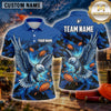 Maxcorners Eagle Wings Lightning Storm Multiple Options Personalized Name, Team Name 3D Shirt