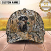 Maxcorners Dog Hunting And Duck Hunting All Over Marsh Camouflage Multiple Options Personalized Name 3D Cap