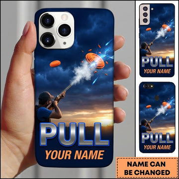 Maxcorners Dusk Clay Target Blast Pull Shooting Sports Personalized Name Trap Shooting Phone Case