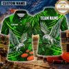 Maxcorners Clay Shooting Athletic Wave Stripes Multiple Options Personalized Name, Team Name 3D Shirt
