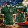 Maxcorners Trap Shooting Shirt Clay Shooting Minimalist Rifle Multiple Options Personalized Name, Team Name 3D Shirt