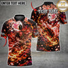 Maxcorners Bowling Anime Warrior Sakura Flame Strike Multiple Options Personalized Name, Team Name 3D Shirt