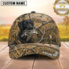 Maxcorners Golden Wetland Grass Flying Ducks Duck Hunting With Dogs Multi Options Personalized Name 3D Cap