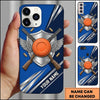 Maxcorners Winged Clay Target Crossed Shotguns Personalized Name Trap Shooting Phone Case