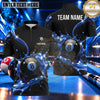 Maxcorners Molten Gold Splash 8 Ball Billiards Multiple Options Personalized Name, Team Name 3D Shirt