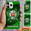 Maxcorners Silver Wing Shooting Shield Clay Target Personalized Name Trap Shooting Phone Case