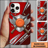 Maxcorners Winged Clay Target Crossed Shotguns Personalized Name Trap Shooting Phone Case