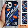 Maxcorners Diagonal Shotgun Design Pull Clay Target Personalized Name Trap Shooting Phone Case