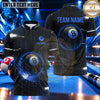 Maxcorners Digital Circuit Grid 8 Ball Pool Multiple Options Personalized Name, Team Name 3D Shirt