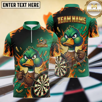 Maxcorners Angry Duck Hunting Champion Dartboard Multiple Options Personalized Name, Team Name 3D Shirt