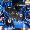 Maxcorners Fiery Phoenix Lightning Wings Pool Multiple Options Personalized Name, Team Name 3D Shirt