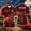 Maxcorners Clay Target Shooting Sport Swirl Multiple Options Personalized Name, Team Name 3D Shirt