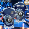 Maxcorners Frost Dragon Ice Storm Pool Multiple Options Personalized Name, Team Name 3D Shirt