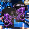 Maxcorners Charging Bull 8 Ball Billiards Multiple Options Personalized Name, Team Name 3D Shirt